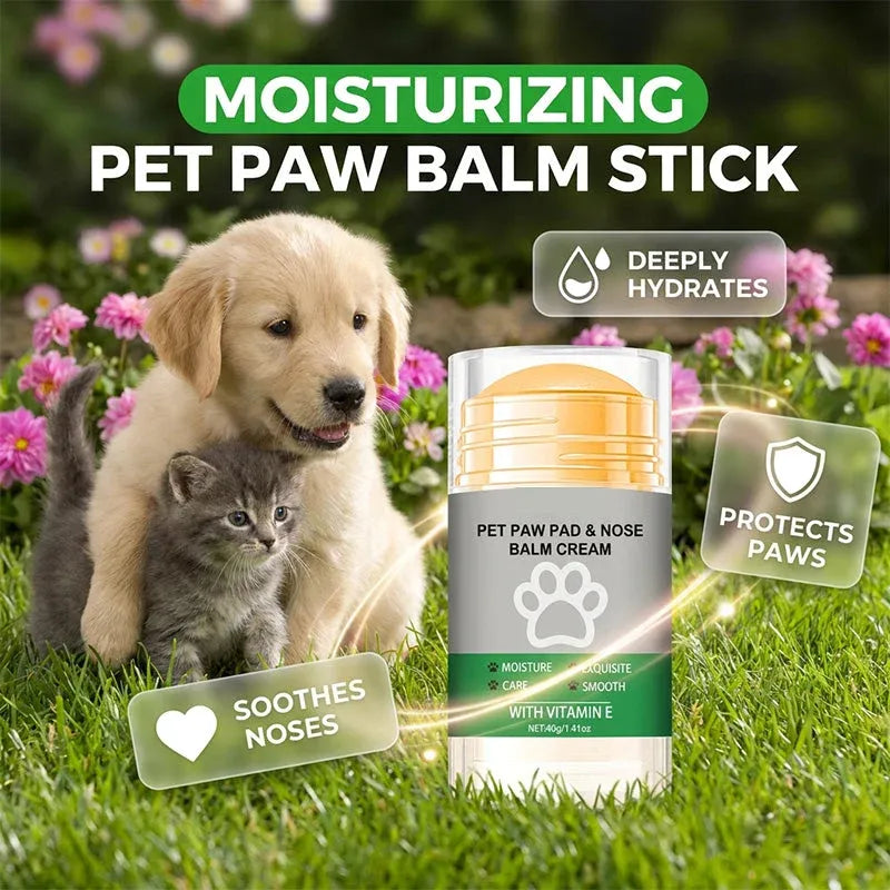 🔥Hot Sale 49% OFF🔥 Moisturizing Pet Paw Balm Stick – Coconut & Beeswax. Lick-Safe. No-Mess 🐾