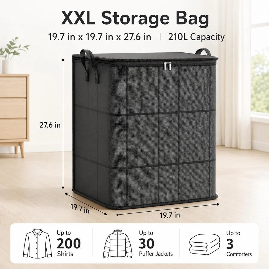 🔥Summer Limited-Time 50% OFF 🎁 – Large Capacity Zippered Fabric Organizer for Bedding & Clothes product view