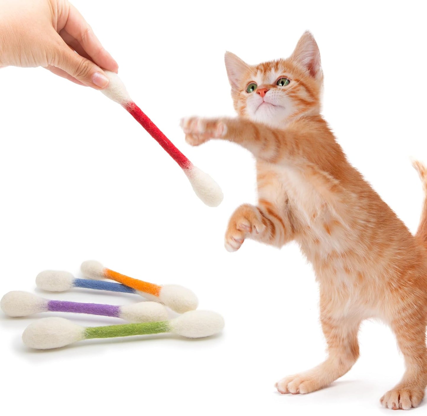 ❤️For happy. healthy. and active indoor cats🐱Swabs Large Size Cat Toys with Catnip