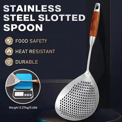 Fine Mesh Stainless Steel Colander - 2026 Upgraded Version Ultra-Fine Filter Mesh with Handle. Oil Filter Spoon. Food Strainer for Kitchen