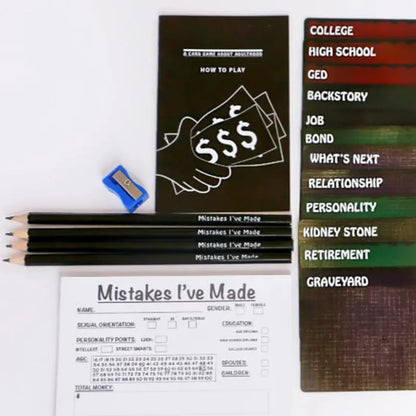 A Game About Adulthood – Darkly Humorous Party Card Game for Adults. Life Simulation. Wealth Building. Retirement & Graveyard Revenge