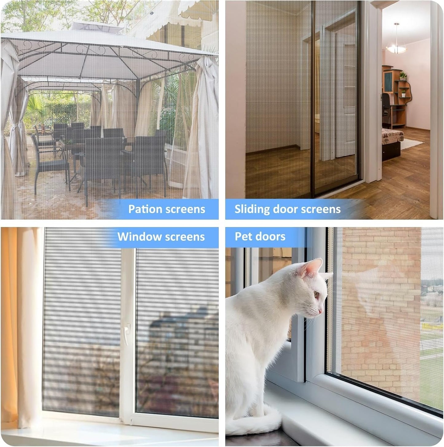 Self-adhesive Window Mesh Screen 🦟Anti Mosquito Insect Pet Proof Window Netting