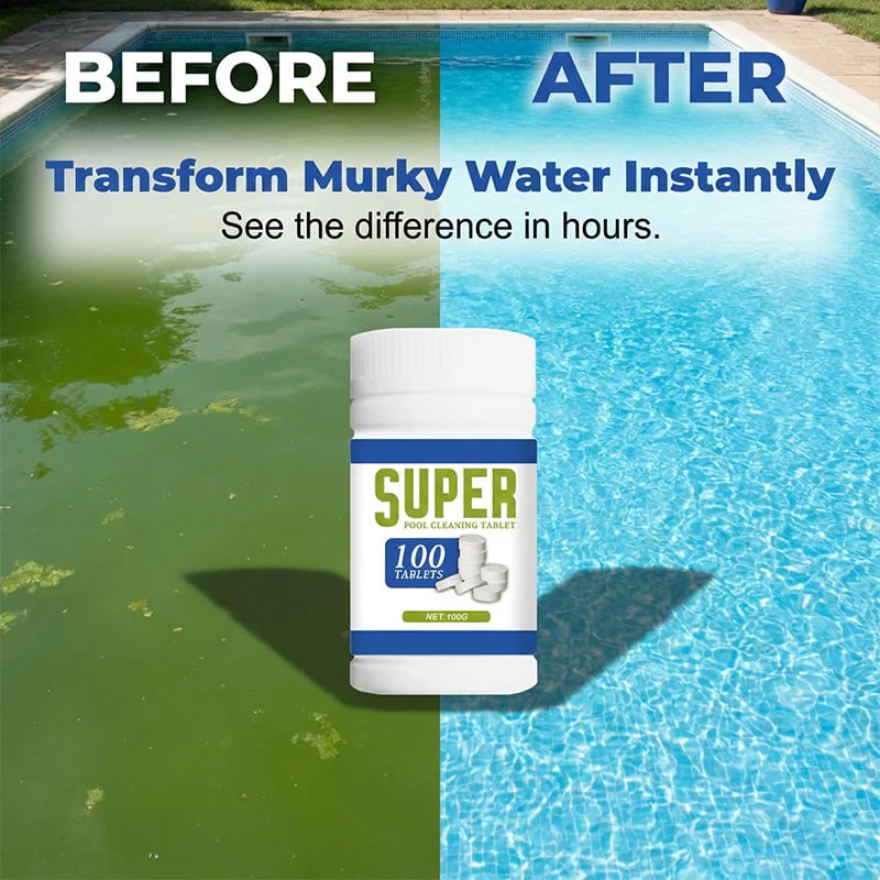 📢📢 ⏰Multi-Action Pool Cleaning Tablets