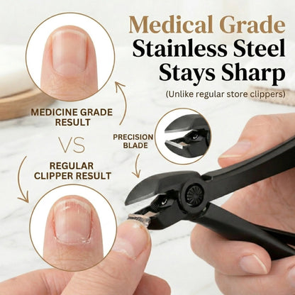Nail Clipper for Seniors. Wide Jaw Long Handle Clipper for Thick Nails