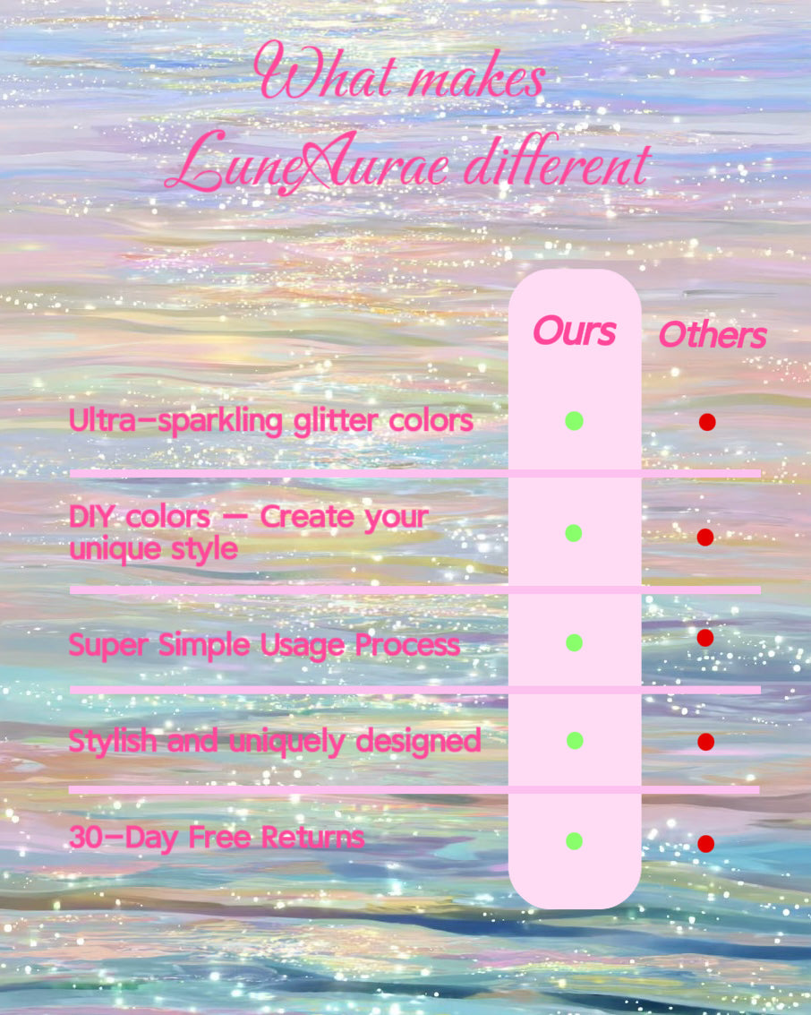 6 Sheets Set DIY Glitter Tattoos-A series