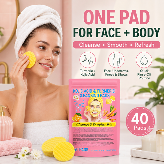 ✨Summer Limited-Time 50% OFF💖Visible brightening✨Turmeric & Kojic Acid Cleansing Pads
