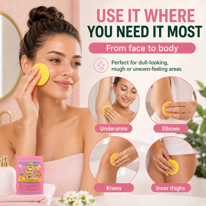 ✨Summer Limited-Time 50% OFF💖Visible brightening✨Turmeric & Kojic Acid Cleansing Pads