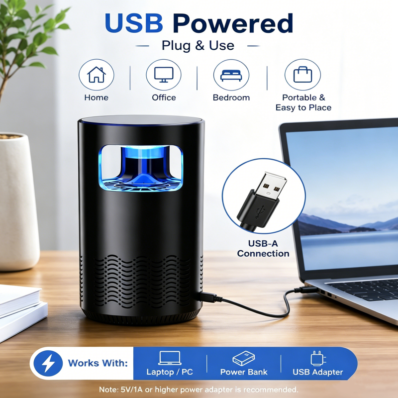 📢📢50% OFF !! ⏰USB-Powered Mosquito Killer Lamp