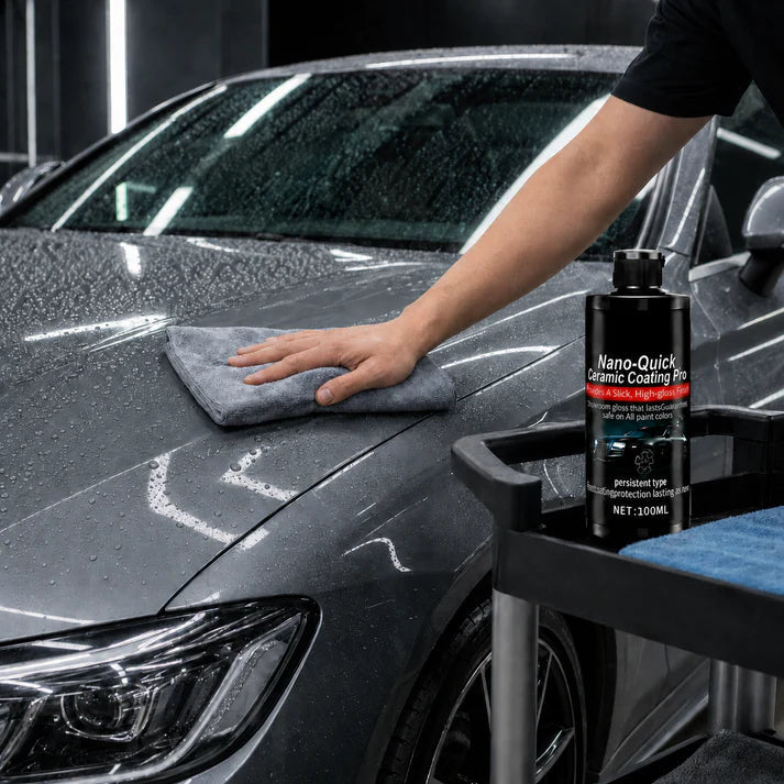 Automotive Nano Ceramic Coating Spray gloss result