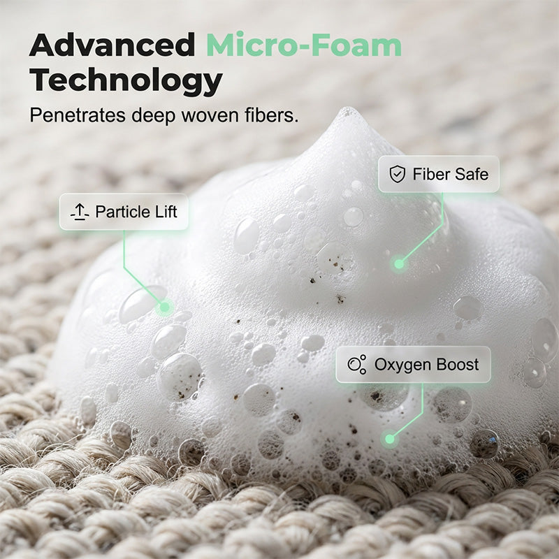 Waterless Carpet Foam StainRemover with Towel