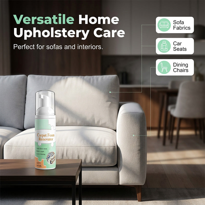 Waterless Carpet Foam StainRemover with Towel