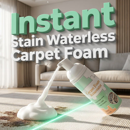 Waterless Carpet Foam StainRemover with Towel