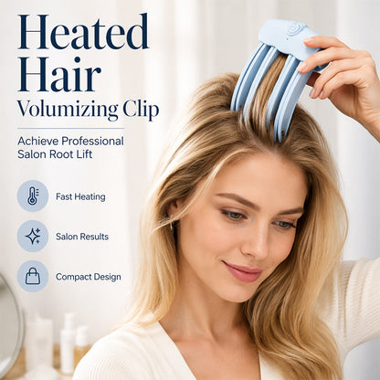 🎉48K+ Sold 💇 Wireless Heated Volumizing Root Lift Clip, Portable Travel Hair Styling Tool for Flat Fine Hair