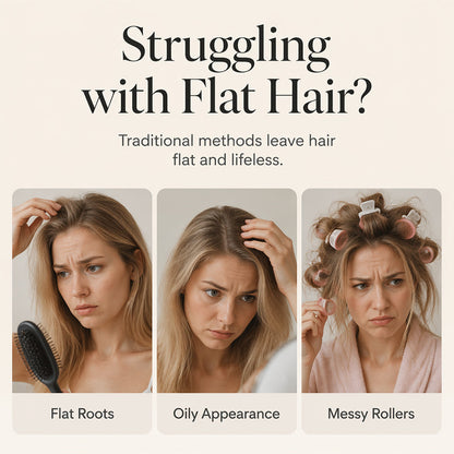 🎉48K+ Sold 💇 Wireless Heated Volumizing Root Lift Clip, Portable Travel Hair Styling Tool for Flat Fine Hair
