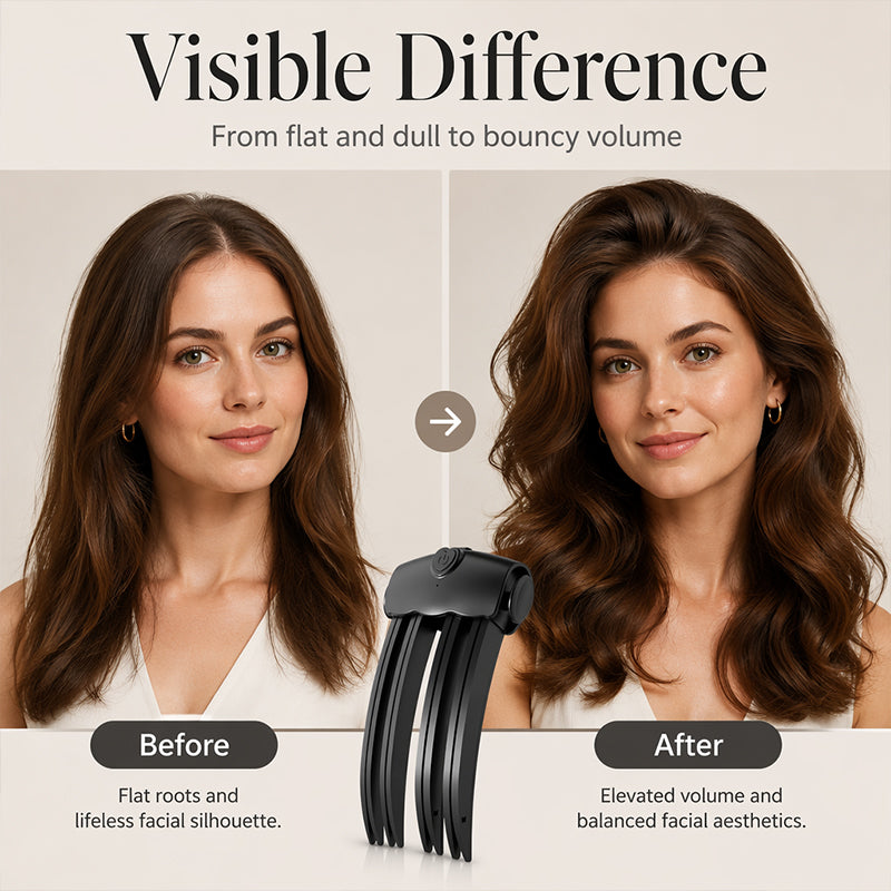 🎉48K+ Sold 💇 Wireless Heated Volumizing Root Lift Clip, Portable Travel Hair Styling Tool for Flat Fine Hair