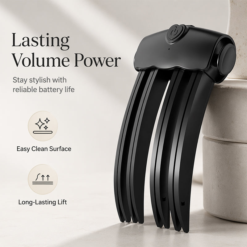 🎉48K+ Sold 💇 Wireless Heated Volumizing Root Lift Clip, Portable Travel Hair Styling Tool for Flat Fine Hair