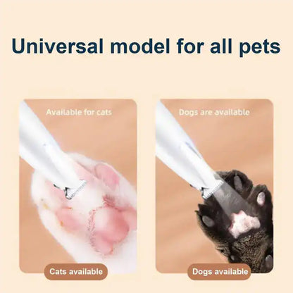 ✂️🐾Precision Pet Trimmer – Safe Grooming for Paws. Eyes & Tail with LED Light