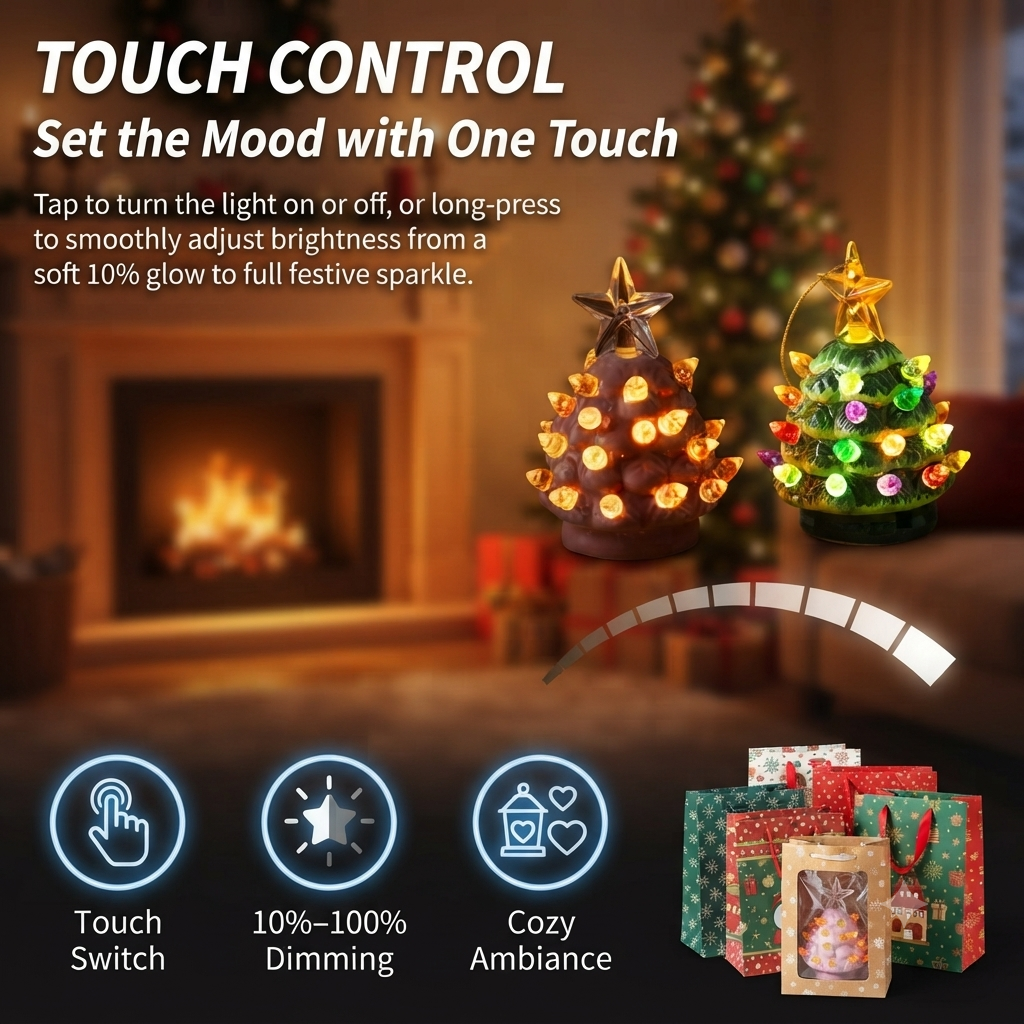 🔥 Hot Sale | Mini Nostalgic Tree Ornaments with Gift Bags detail view