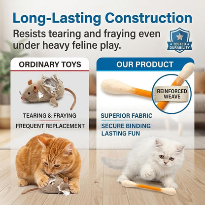❤️For happy. healthy. and active indoor cats🐱Swabs Large Size Cat Toys with Catnip