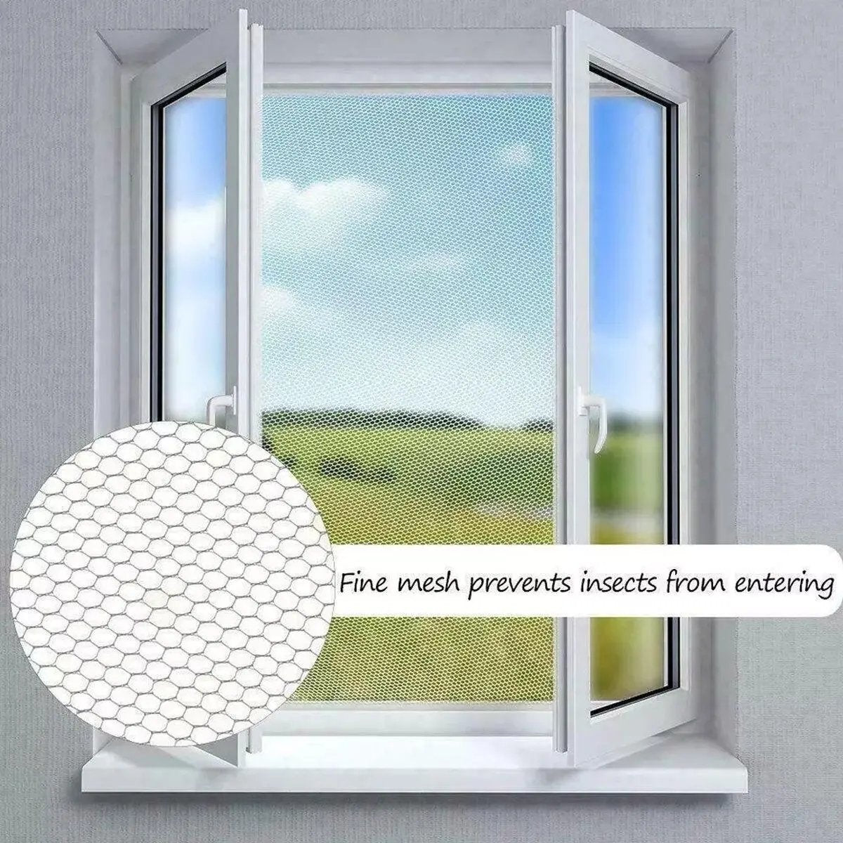 Self-adhesive Window Mesh Screen 🦟Anti Mosquito Insect Pet Proof Window Netting