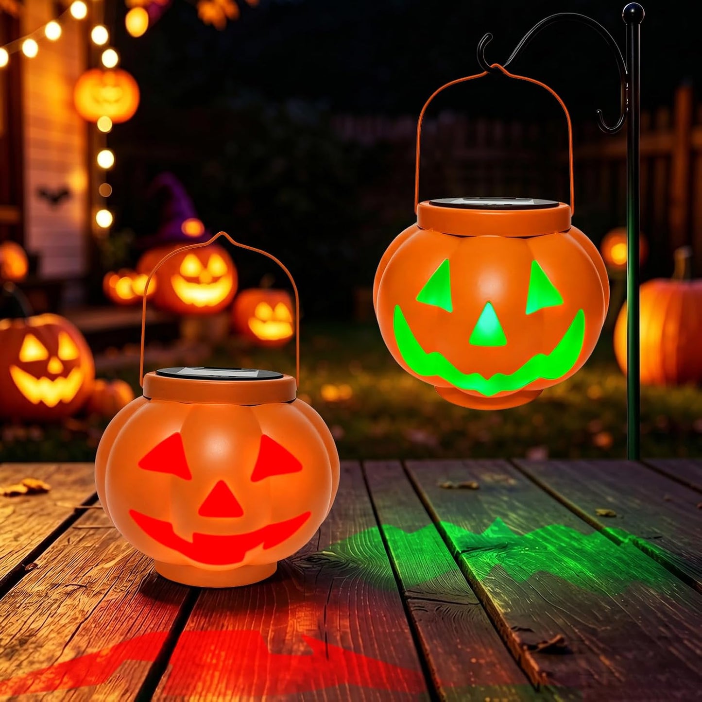 Solar Halloween Pumpkin Lantern Outdoor Decor 🎃✨