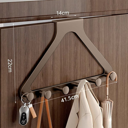 🎁 BUY 1 GET 1 FREE 🚪 Over-the-Door Hanger Organizer (2 PCS) — Non-Slip, Heavy Duty Entryway Hooks | No Drilling | Fits All Standard Doors ✨