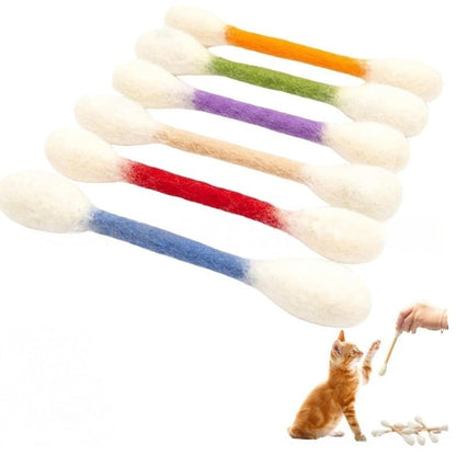 ❤️For happy. healthy. and active indoor cats🐱Swabs Large Size Cat Toys with Catnip