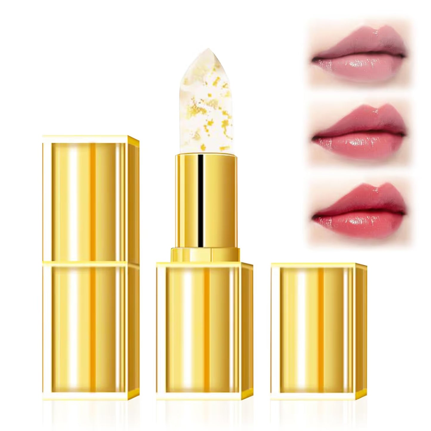 ✨Transferproof Color-Changing Lipstick💄CrystalClear Color Alchemy 💋 Auto-Tints on Contact!