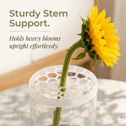 🌸🔥Reusable Silicone Flower Arranging Grid. Stretches Over The Rim of Vase. Self-Grips to Glass. for Easy Flower Arranging.