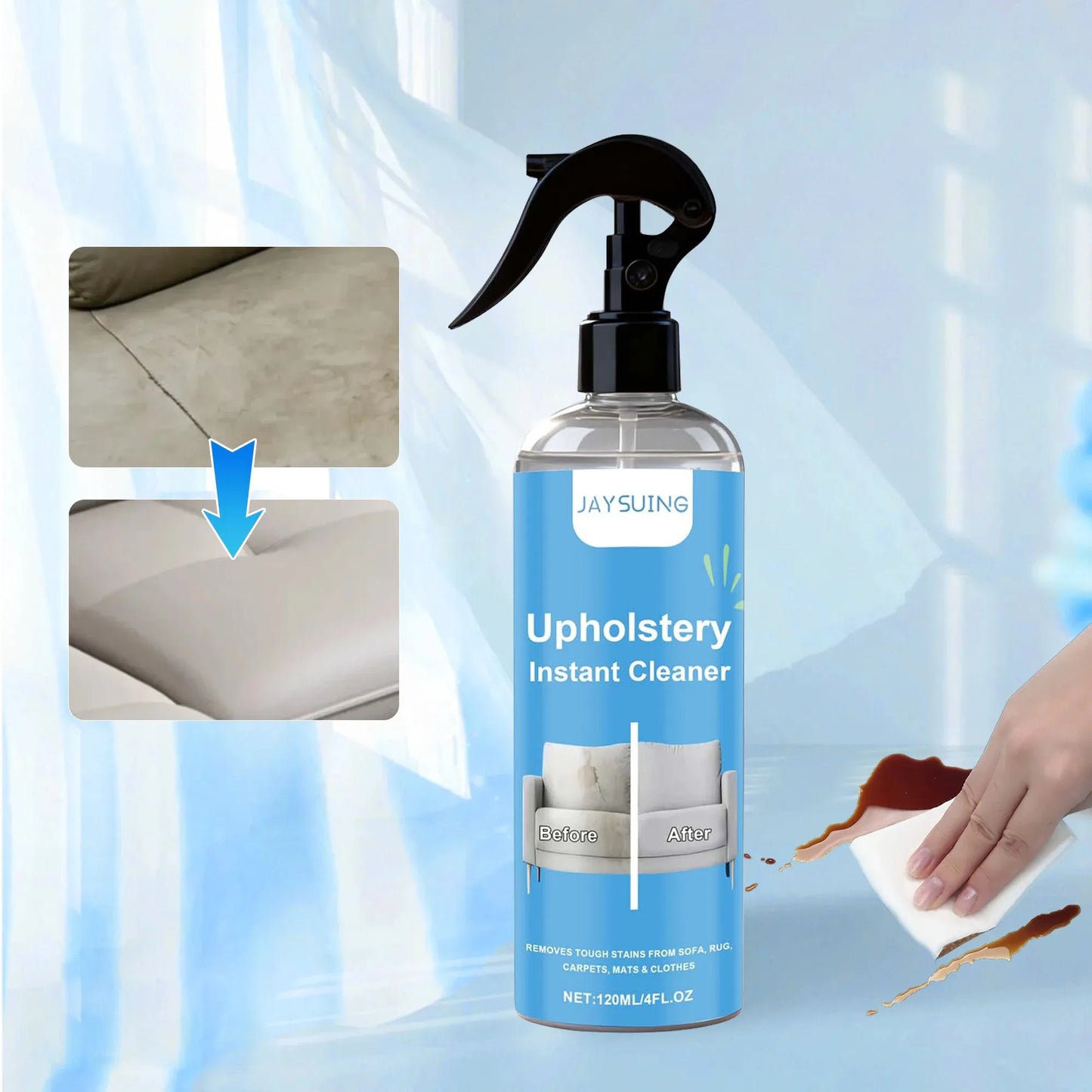 🔥 2026 Must-Have Upholstery Cleaner! Pro Formula ERASES Tough Stains. Safely Cares for Fabrics. Leaves Everything Fresh Like New! ✨