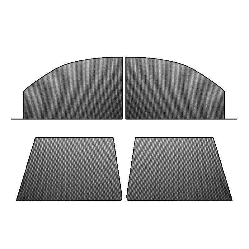 Car Anti‑Mosquito Screen/Net. 4 Pack Car Sunshade Curtain. Mosquito Net For Car Glass. Privacy Window Mesh