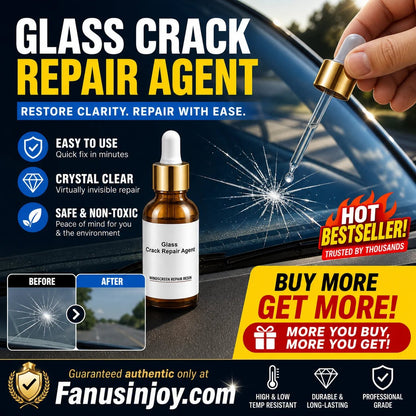 🏭Buy 1 Get 1 Free！💦One drop fixes all glass cracks！🚗Glass Crack Repair Agent