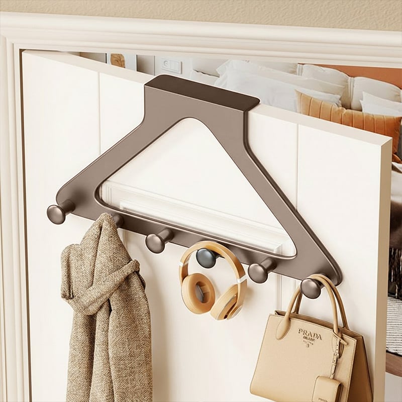🎁 BUY 1 GET 1 FREE 🚪 Over-the-Door Hanger Organizer (2 PCS) — Non-Slip, Heavy Duty Entryway Hooks | No Drilling | Fits All Standard Doors ✨
