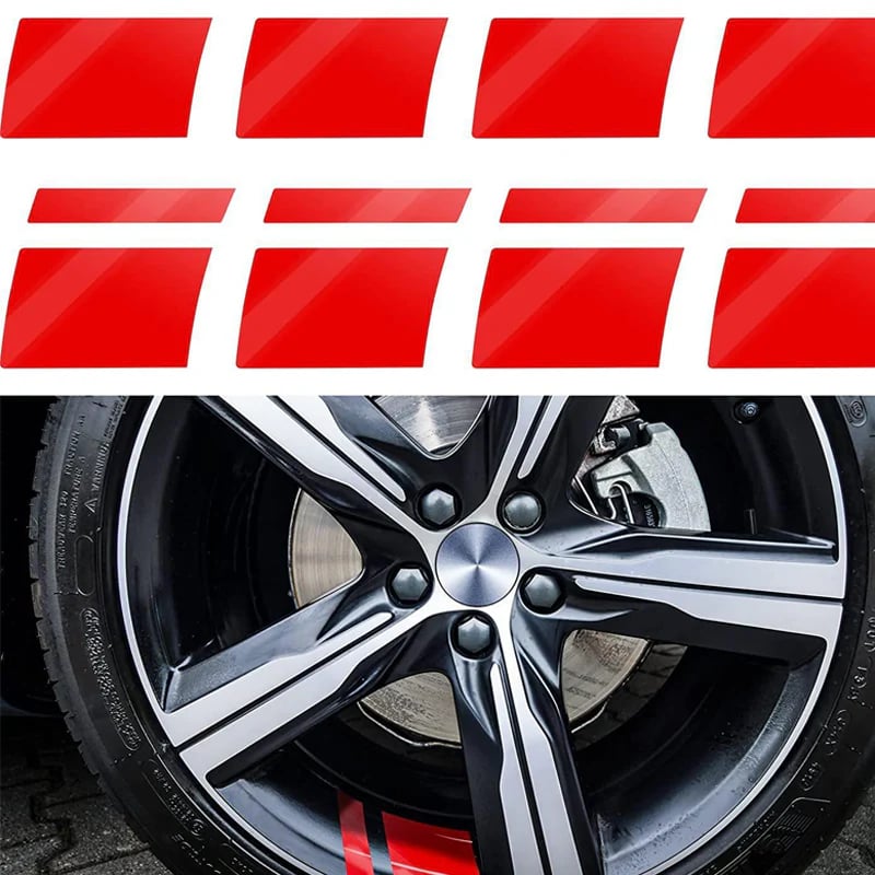 Car Wheel Rim Reflective Stripes Decal