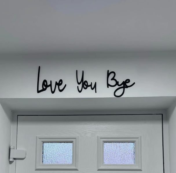 Love you Bye ✨Wooden Wall Hanging Sign Decoration - No Wall Damage