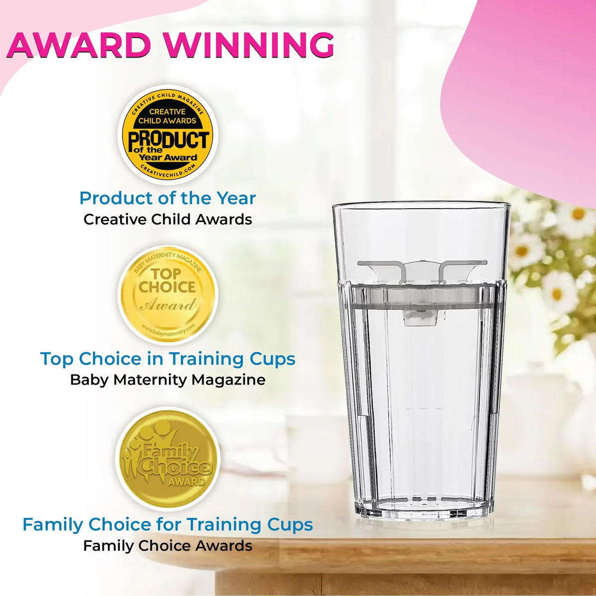 🍼 360-Rim Training Cup – Safe & Pediatrician-Recommended-Montessori Weaning Training for Toddlers Learning to Drink