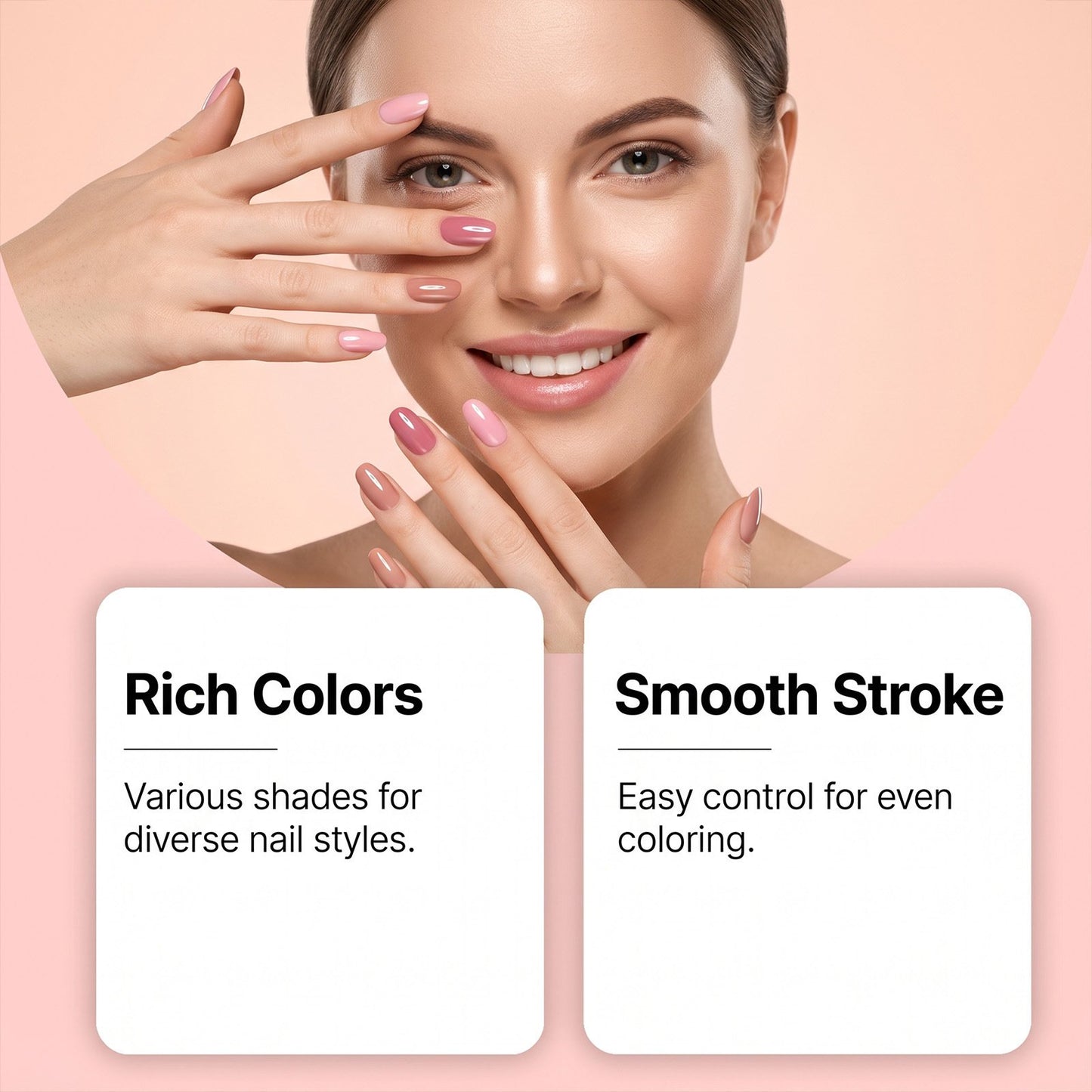 6 Colors Nourishing Nail Polish Pen Set. Easy DIY Manicure Pens