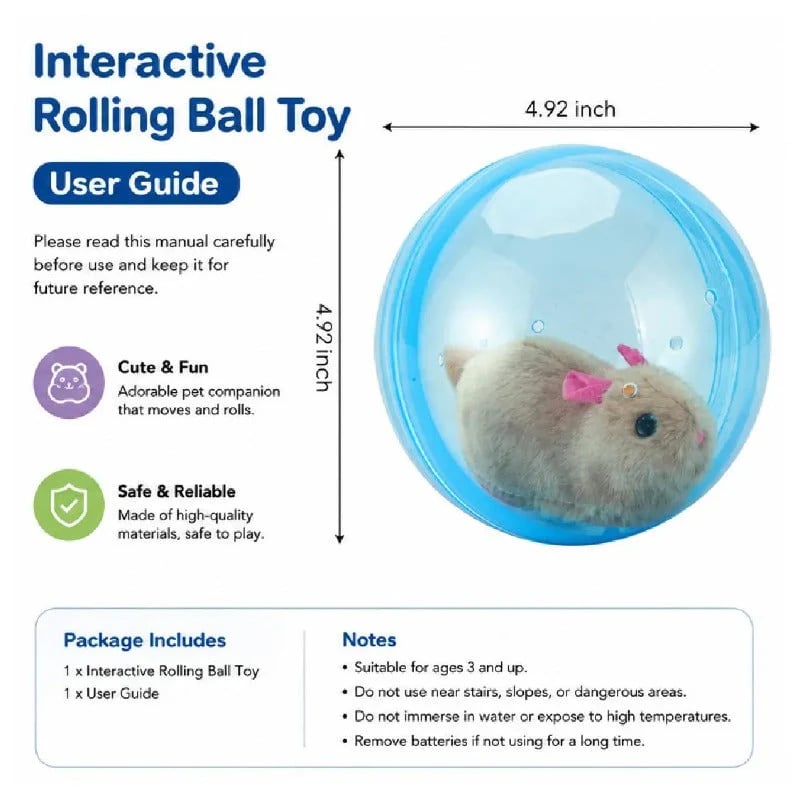 Blue Ball + Brown Mouse