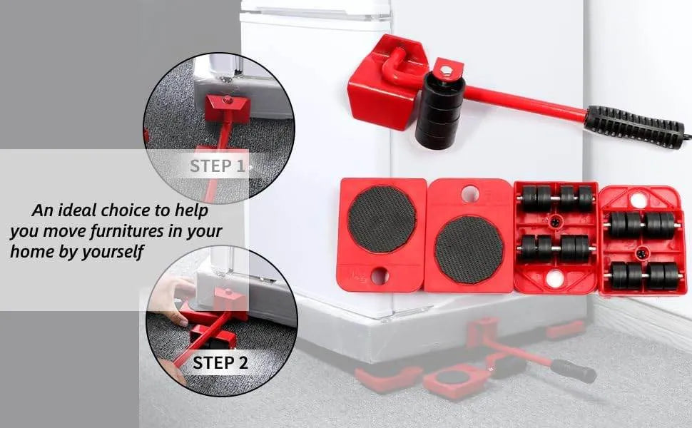 Heavy Furniture Moving Set – Lift & Slide Furniture Easily. 600Lbs Capacity Floor Protection Tool details