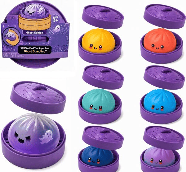🇺 4TH OF JULY SALE 🇺👻Mystery Halloween Ghost Dumpling Squishy💜