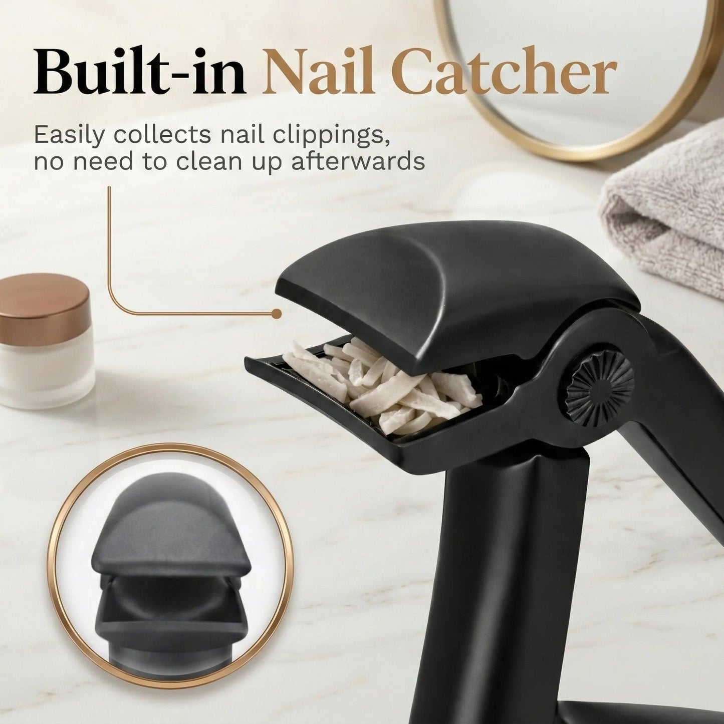 Nail Clipper for Seniors. Wide Jaw Long Handle Clipper for Thick Nails