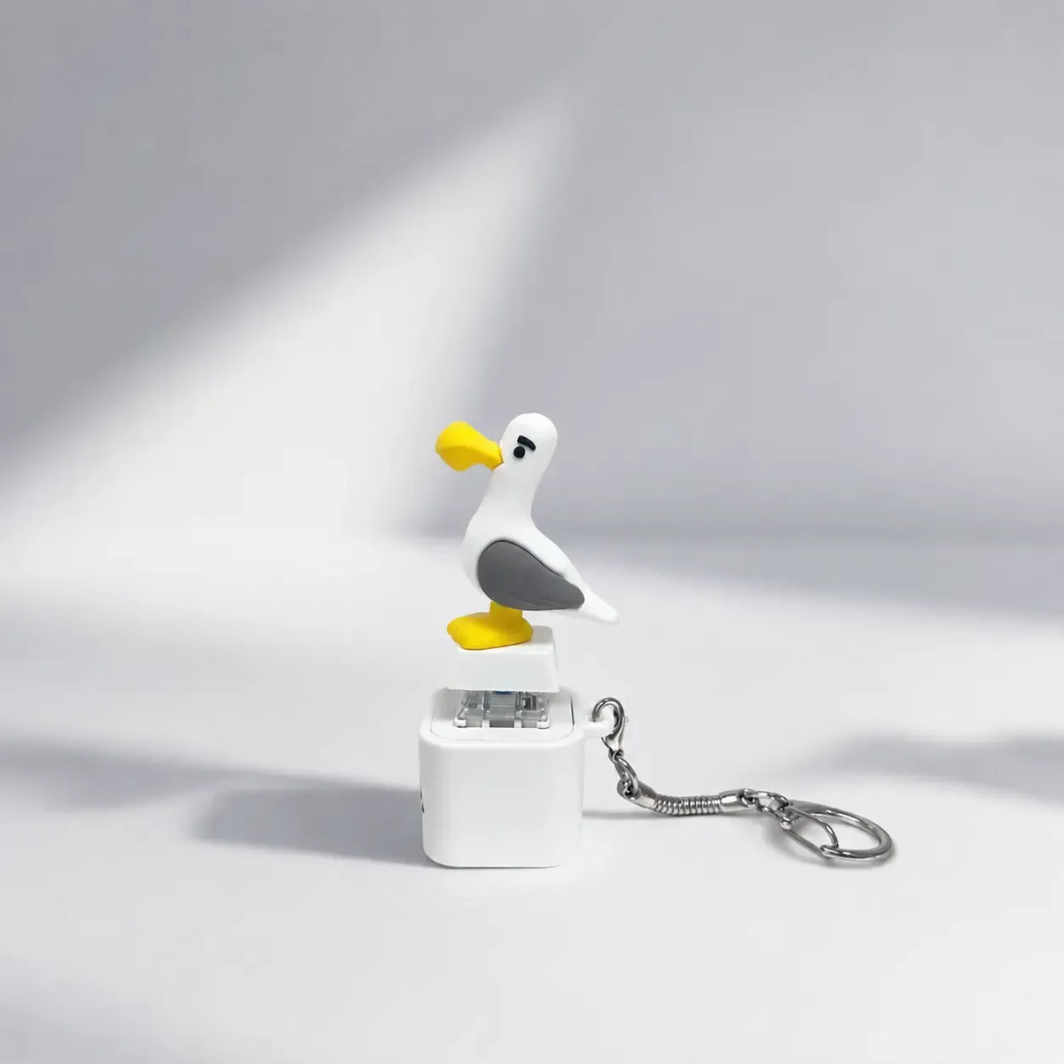 😆Seagull MINE! Button Keychain-Real Sound & LED Light lifestyle use