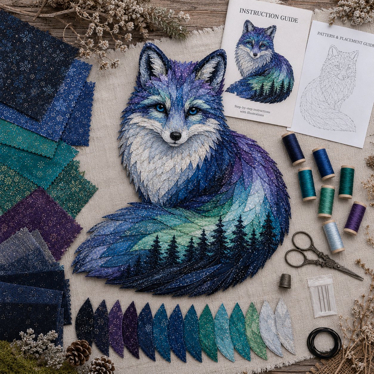 🦊Northern Lights Arctic Fox