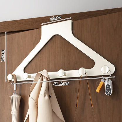 🎁 BUY 1 GET 1 FREE 🚪 Over-the-Door Hanger Organizer (2 PCS) — Non-Slip, Heavy Duty Entryway Hooks | No Drilling | Fits All Standard Doors ✨