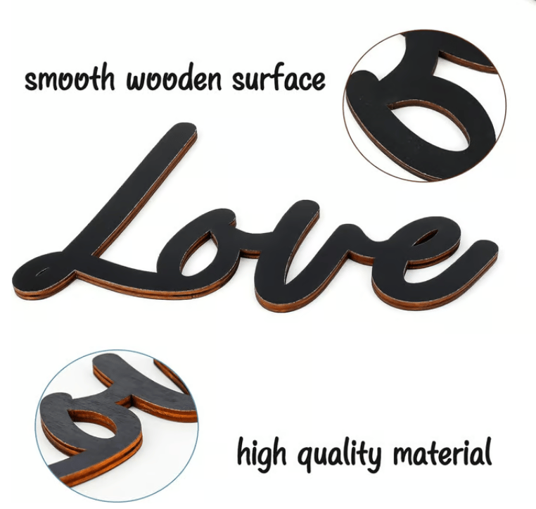 Love you Bye ✨Wooden Wall Hanging Sign Decoration - No Wall Damage