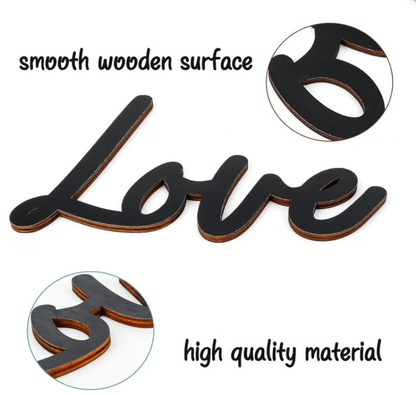 Love you Bye ✨Wooden Wall Hanging Sign Decoration - No Wall Damage