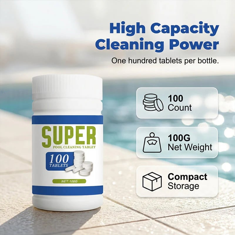 📢📢 ⏰Multi-Action Pool Cleaning Tablets