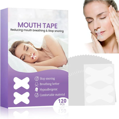 😴120Pcs Breathable Anti Snoring Mouth Tape Train Nasal Breathing Sleep Strips