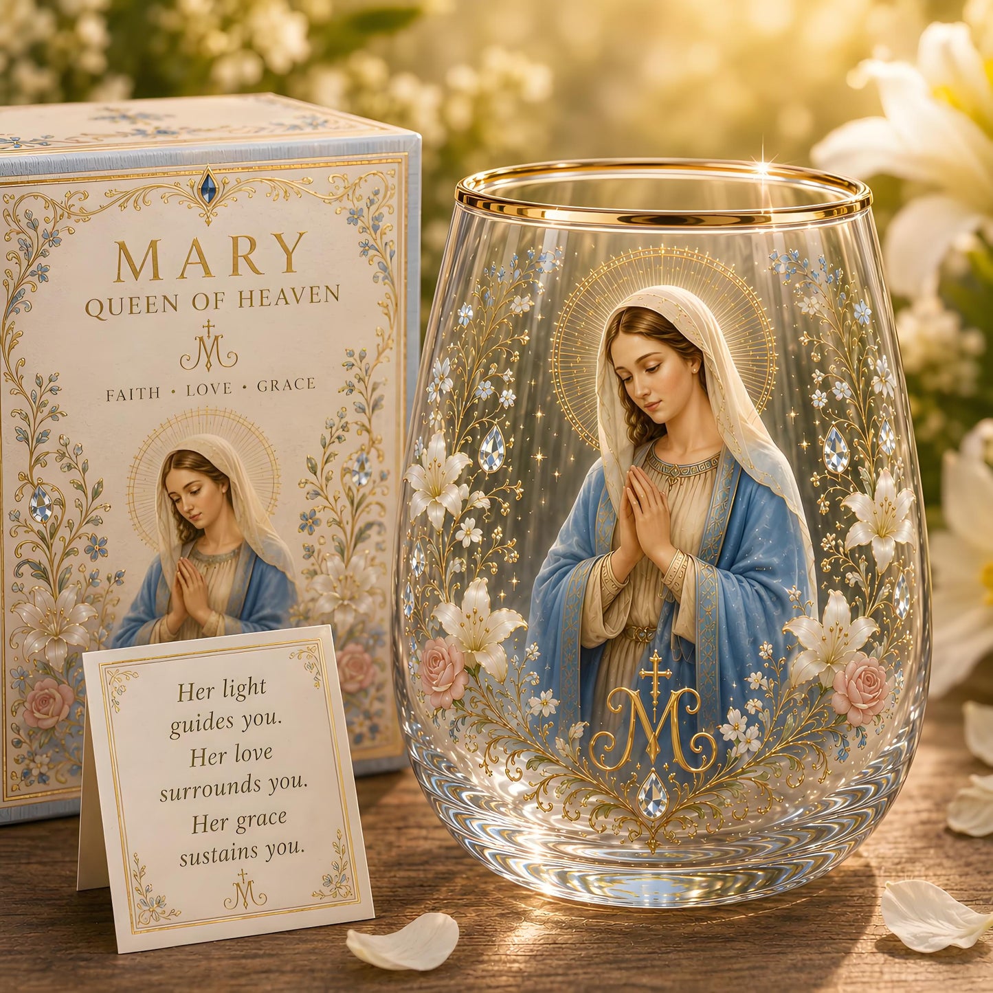 🙏Sacred Heart of Jesus Glass Cup