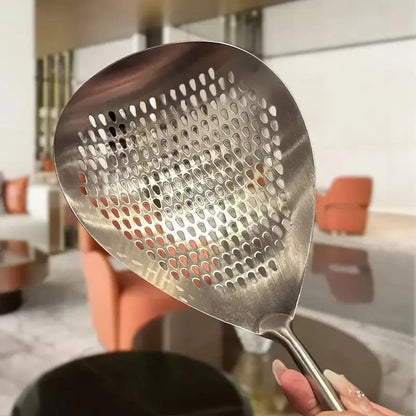 Fine Mesh Stainless Steel Colander - 2026 Upgraded Version Ultra-Fine Filter Mesh with Handle. Oil Filter Spoon. Food Strainer for Kitchen